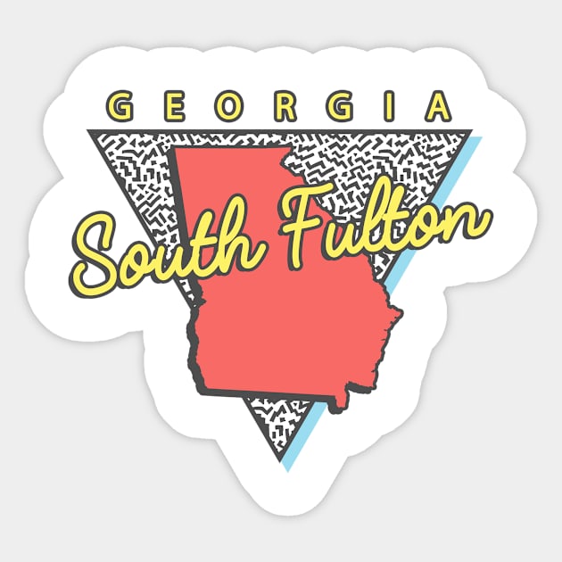 South Fulton Georgia Triangle Sticker by manifest